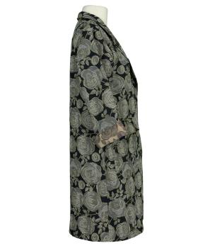 Jacquard Mantel in  schwarz von Made in Italy (Bild 2)