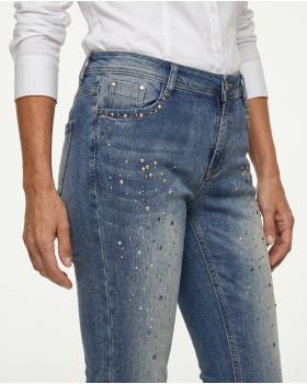 Jeans mit Schmucksteinen in  blau von mychristy (Bild 4)