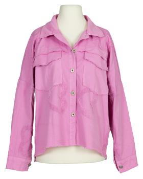 Jeansjacke Baumwolle in  pink von Made in Italy (Bild 1)