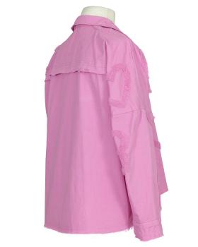 Jeansjacke Baumwolle in  pink von Made in Italy (Bild 2)