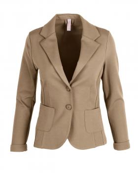 Jersey Blazer tailliert in  camel von fashion made in italy (Bild 1)