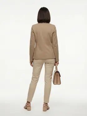 Jersey Blazer tailliert in  camel von fashion made in italy (Bild 5)
