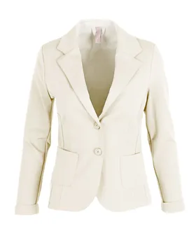 Jersey Blazer tailliert in  milchwei� von fashion made in italy (Bild 1)
