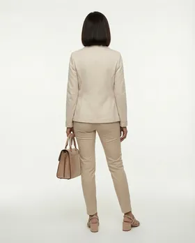 Jersey Blazer tailliert in  milchwei� von fashion made in italy (Bild 5)