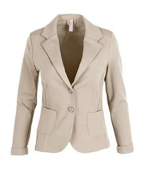 Jersey Blazer tailliert in  sand von fashion made in italy (Bild 1)