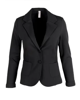 Jersey Blazer tailliert in  schwarz von fashion made in italy (Bild 1)