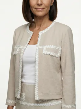 Jersey Jacke in  beige von Lady Lot Paris (Bild 4)