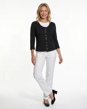 Jersey Jacke in  schwarz von FASHION (Bild 2)