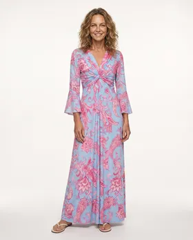 Jersey Kleid in  blau von Made in France (Bild 4)