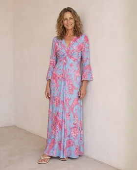 Jersey Kleid in  blau von Made in France (Bild 6)