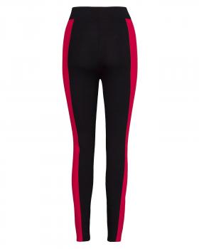 Jersey Leggings mit Streifen in  schwarz von Made in Italy (Bild 2)