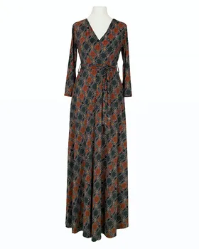 Jersey Maxikleid Wickeloptik in  gr�n von Fifilles Paris (Bild 1)