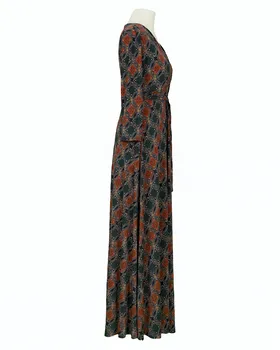 Jersey Maxikleid Wickeloptik in  gr�n von Fifilles Paris (Bild 2)