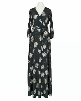 Jersey Maxikleid Wickeloptik in  oliv von Fifilles Paris (Bild 1)