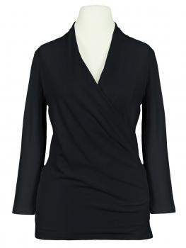 Jersey Shirt Wickeloptik in  schwarz von RESTART (Bild 1)