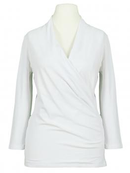 Jersey Shirt Wickeloptik in  weiss von RESTART (Bild 1)