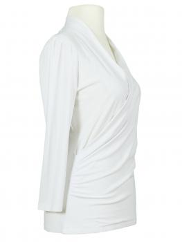 Jersey Shirt Wickeloptik in  weiss von RESTART (Bild 2)