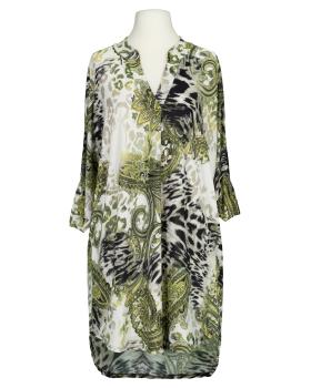 Jersey Tunika Animalprint in  khaki von Made in Italy (Bild 1)