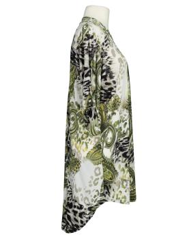 Jersey Tunika Animalprint in  khaki von Made in Italy (Bild 2)