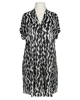 Jersey Tunika Grafikmuster in  schwarz von Made in Italy (Bild 1)