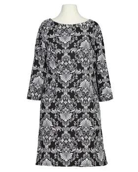 Jerseykleid Ornamentmuster in  schwarz von Diana (Bild 1)