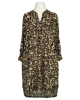 Jersey Tunika Leopardenmuster in  braun von Made in Italy (Bild 1)