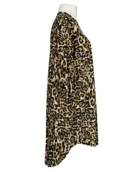 Jersey Tunika Leopardenmuster in  braun von Made in Italy (Bild 2)