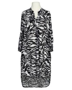 Jersey Tunika Zebramuster in  schwarz von Made in Italy (Bild 1)