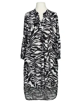 Jersey Tunika Zebramuster in  schwarz von Made in Italy (Bild 1)