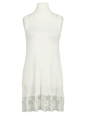 Jersey Unterkleid mit Spitze in  milchwei� von Pression (Bild 1)