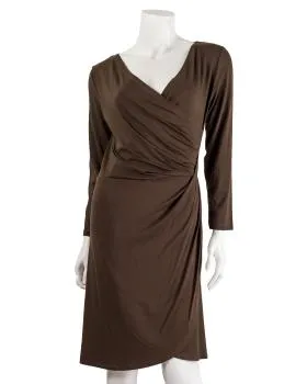 Jerseykleid Wickeloptik in  braun von RESTART (Bild 1)