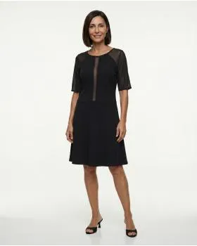 Jerseykleid A-Linie in  schwarz von esperance Paris (Bild 3)