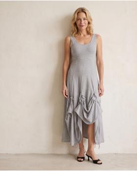 Jerseykleid A-Linie gestreift in  wei� von FASHION (Bild 4)