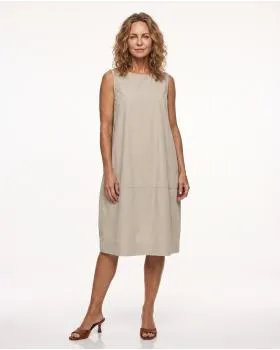 Jerseykleid Ballonschnitt in  beige von Made in Italy (Bild 3)