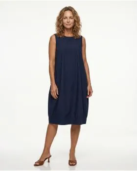 Jerseykleid Ballonschnitt in  blau von Made in Italy (Bild 3)