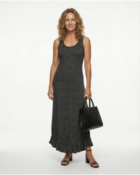 Jerseykleid lang in  schwarz weiss von FASHION (Bild 2)