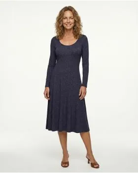 Jerseykleid mit Punkten in  blau von Selected Touch (Bild 2)