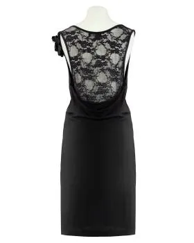 Jerseykleid mit Spitze in  schwarz von esperance Paris (Bild 3)