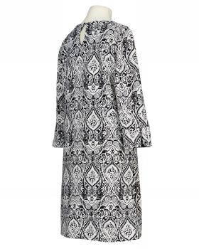 Jerseykleid Ornamentmuster in  schwarz von Diana (Bild 2)