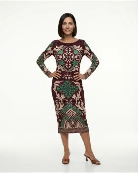 Jerseykleid Ornamentprint in  bunt von Luxe (Bild 4)
