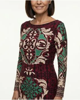 Jerseykleid Ornamentprint in  bunt von Luxe (Bild 5)