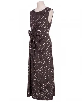 Jerseykleid Punkte in  braun von Made in Italy (Bild 2)