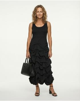 Jerseykleid Raffung in  schwarz von FASHION (Bild 2)