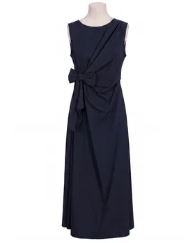 Jerseykleid Wickeloptik in  blau von Made in Italy (Bild 1)