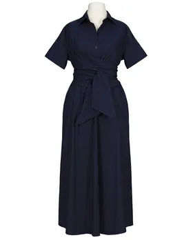 Jerseykleid Wickeloptik in  blau von Sarah (Bild 1)