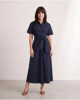 Jerseykleid Wickeloptik in  blau von Sarah (Bild 3)