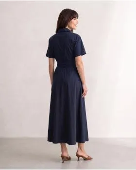 Jerseykleid Wickeloptik in  blau von Sarah (Bild 4)