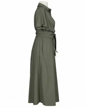 Jerseykleid Wickeloptik in  khaki von Sarah (Bild 2)