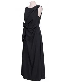 Jerseykleid Wickeloptik in  schwarz von Made in Italy (Bild 2)
