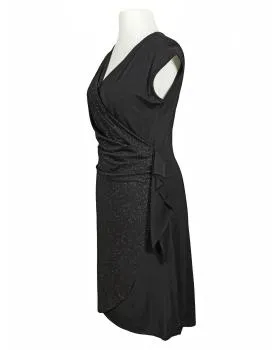 Jerseykleid Wickeloptik in  schwarz von esperance Paris (Bild 2)